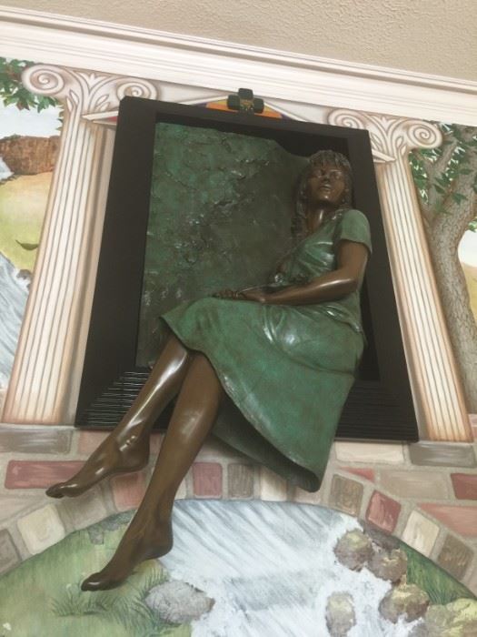 Bill Mack bronze   "Woman in the Window"