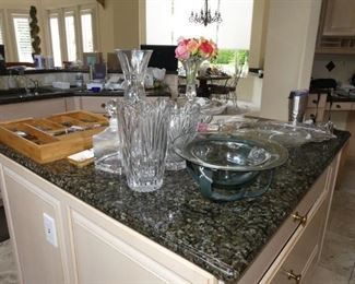 Glass / Crystal vases and serving pieces