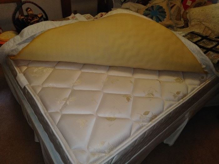 another nice clean queen size mattress and box springs
