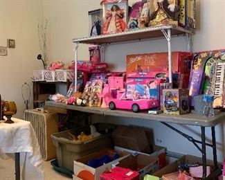 Large collection of Barbies