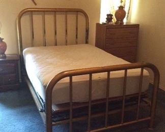 Antique Iron Bed w/ Springs.