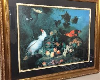 Nice print with tropical birds.