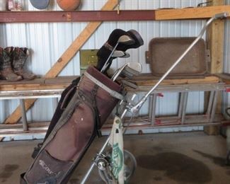 1990s Golf Bag and Clubs