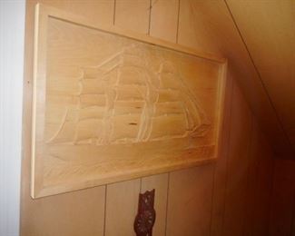 Hand Carved Ship
