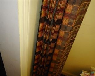 Mid Century Pair of Woven Blinds