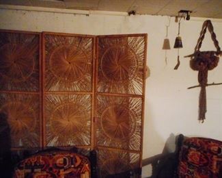 Mid Century Tiki Room Divider 
