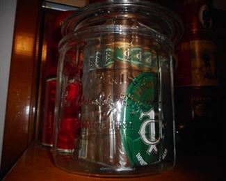 Vintage Glass Jar Lid For Cigars