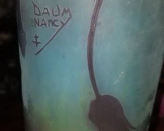 Daum Nancy Vase sad to.say it's been cut down