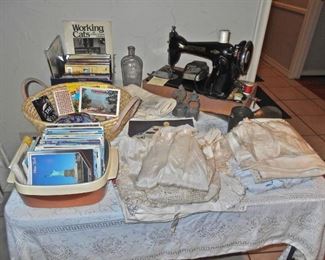 ADMIRAL SEWING MACHINE, WORKS, LINENS