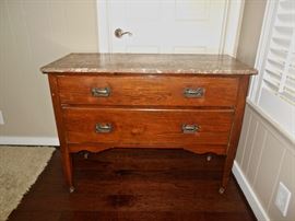 MARBLE TOP CHEST