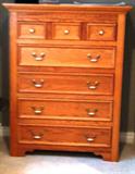 oak chest of drawers
