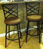 padded swivel bar stools