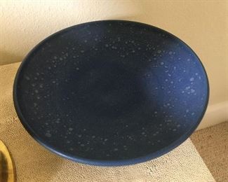 Beautiful Matte Blue Glazed Bowl. High Fired Stoneware. By JJ Savage.