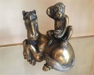 Bronze Horse and Monkey
