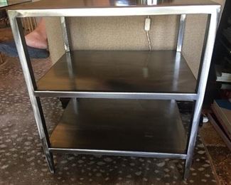 Metal end table