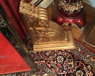 Pair of gilt neoclassic corbels, brackets