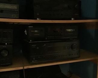 Denton & Sony stereo equipment