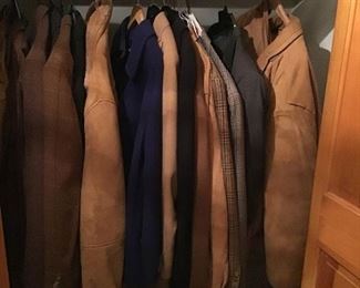 Me’s jackets, coats, many are designer
