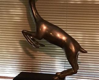 Brass figure of a stag