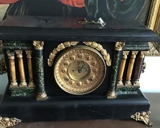 Antique mantle clock