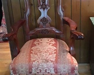 Carved armchair