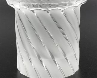 Lalique swirl votive