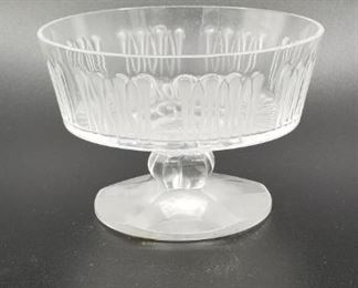 Lalique candy dish on pedestal