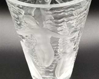 Lalique Ondines vase.