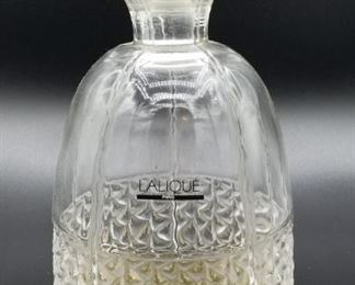 Lalique decanter, top stuck on in this photo, but we were able to remove it. :)