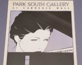 Patrick Nagel artist proof, 11"x14" with matting, in glass but not framed