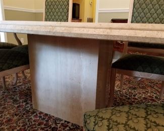 base of marble dining table