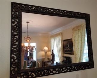 wall mirror (dining room) - measures 36" x 26"