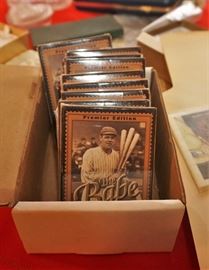 Babe Ruth collectible stamps still in shrinkwrap