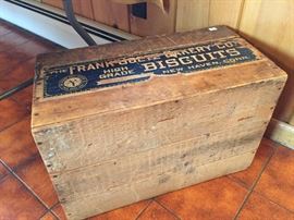 Wooden advertising box 