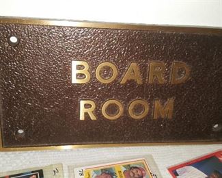 Board Room Plaque