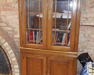 Bookcase Lighted with storage cabinet Below