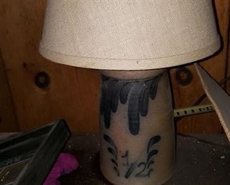 Pottery Lamp
