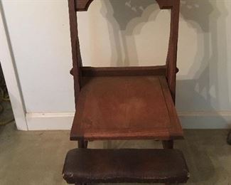 This is the same Prie-Dieu that is in the previous picture except the seat is down