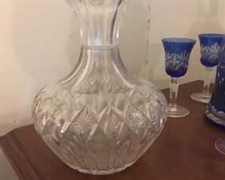 Cut glass decanter