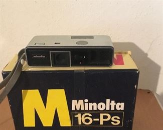 Minolta 16-Ps camera. There are two of these