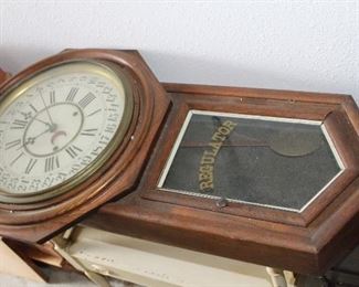 a couple of old clocks, not currently keeping time