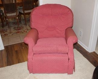 pink rocker-recliner