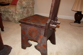 carved chair