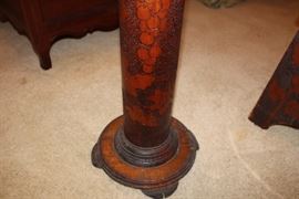 base of carved fern stand