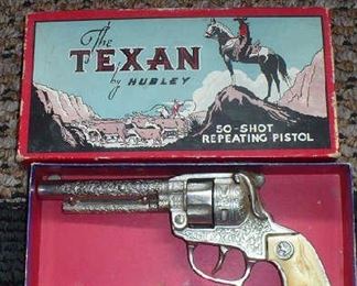THE TEXAN CAP GUN IN ORIGINAL BOX