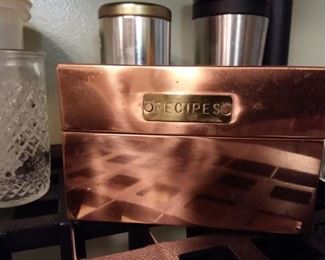 Copper recipie box