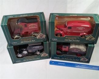 lot of 4 Ertl diecast Banks including Anheuser-Busch Budweiser     https://ctbids.com/#!/description/share/152074