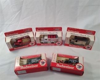 lot of 5 diecast metal Anheuser-Busch Budweiser trucks https://ctbids.com/#!/description/share/152079