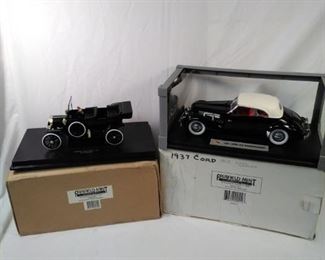 lot of 2 Fairfield mint replica cars. Ford Model T and 1937 Cord https://ctbids.com/#!/description/share/152082