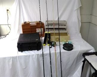 lot of fishing poles, tackle boxes and assorted gear https://ctbids.com/#!/description/share/152120